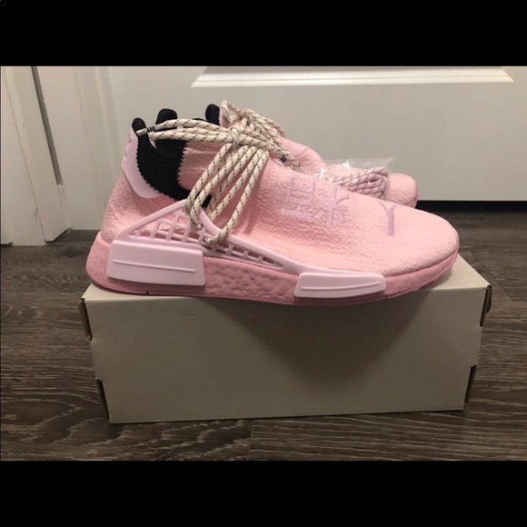 Adidas Pink Hu NMD Pharrell Sneakers - Picture 10 of 14